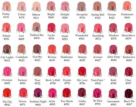 dior lipstick swatch|Dior lipstick color chart.